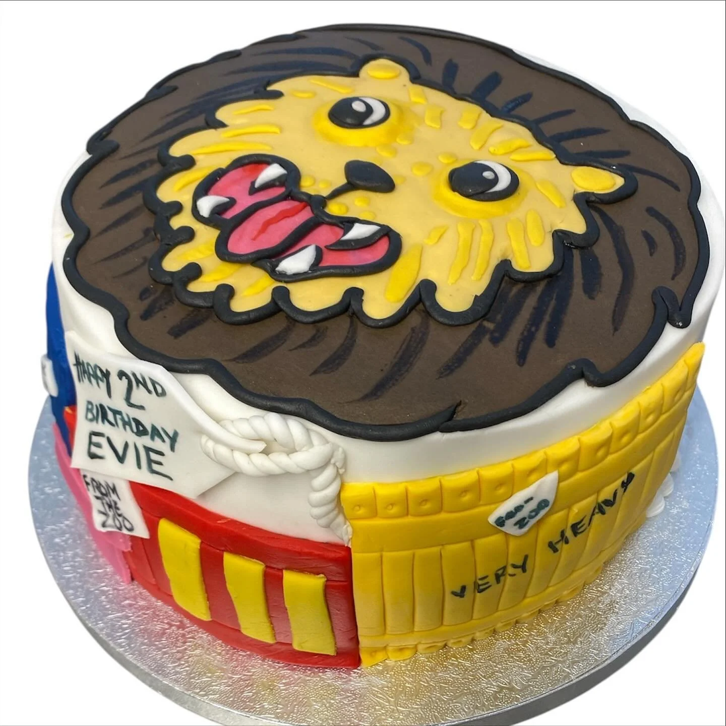 Dear zoo themed cake