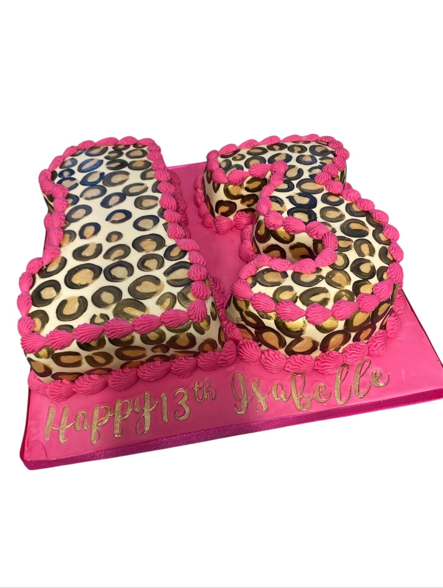 Two number cakes this week. Both themed