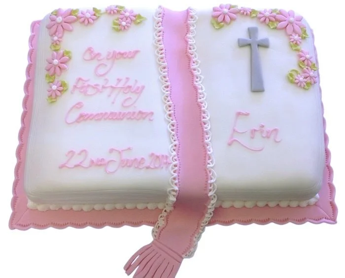 Open Bible with Cross