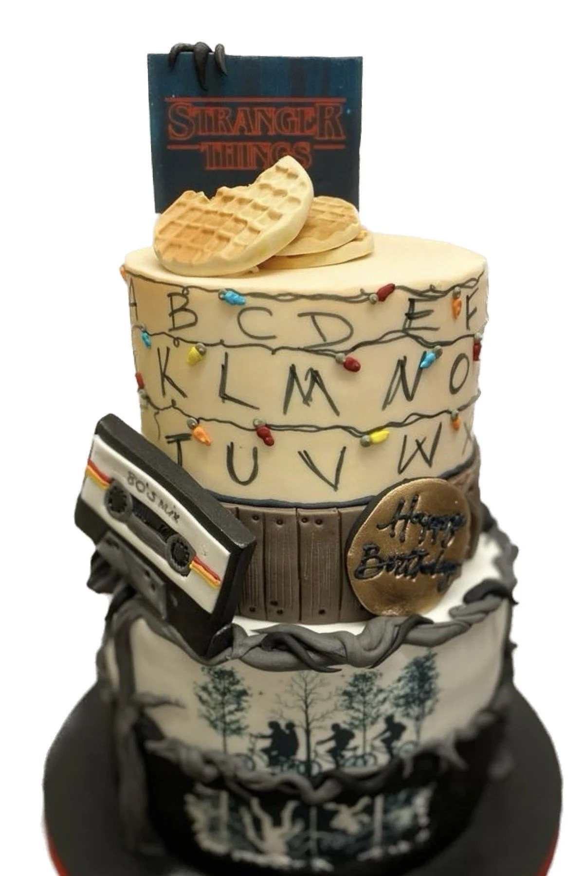 Stranger Things Two Tier Cake