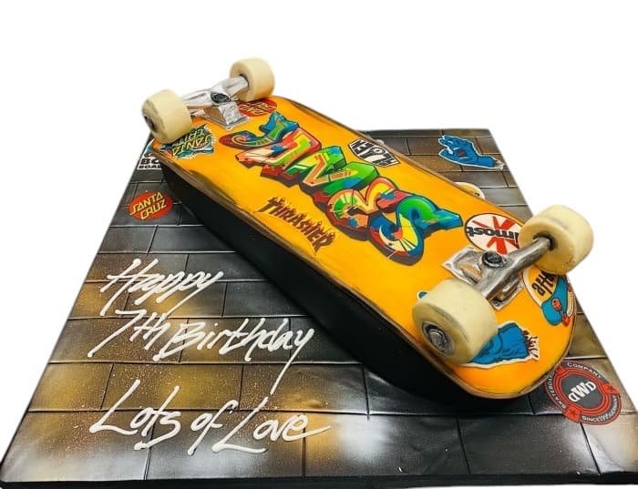 Skateboard Cake