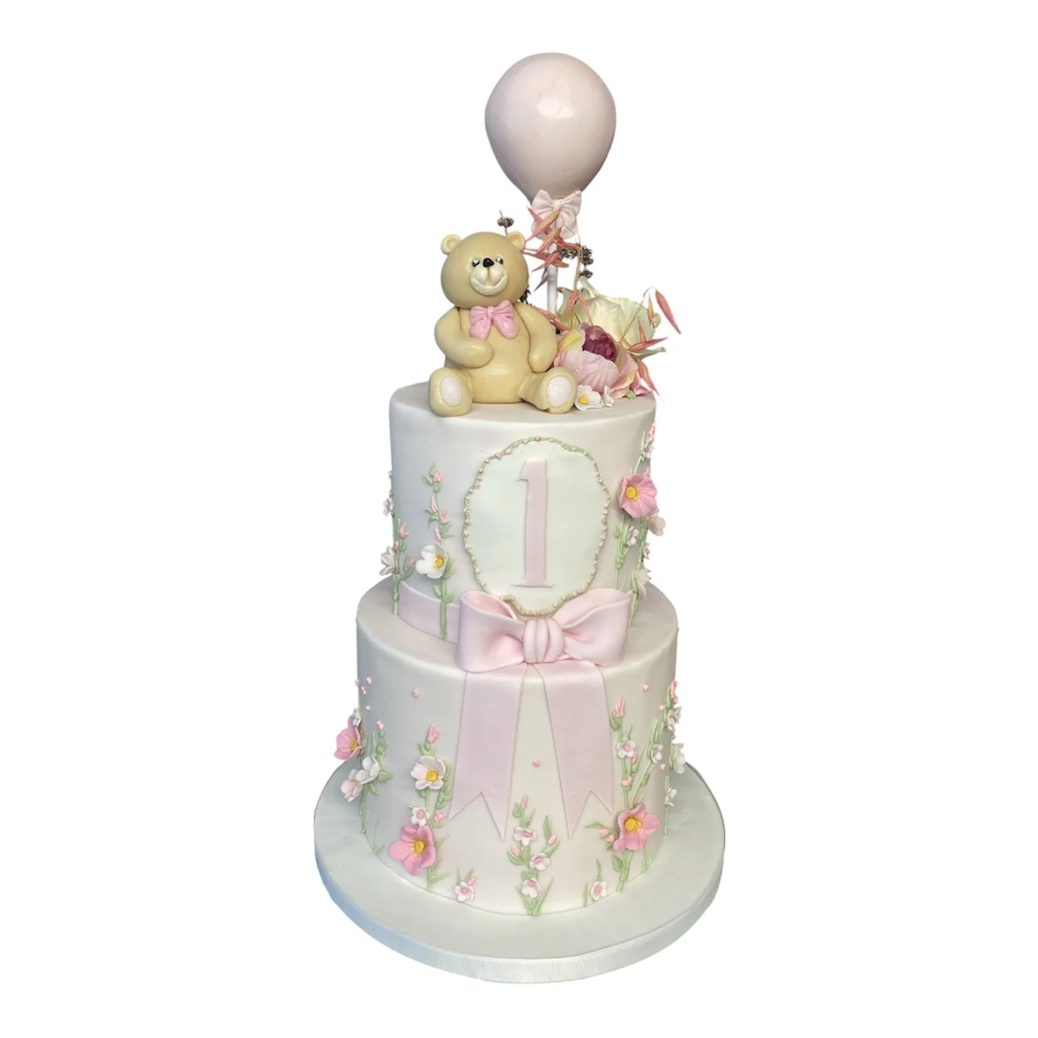 Flower Meadow First Birthday Cake