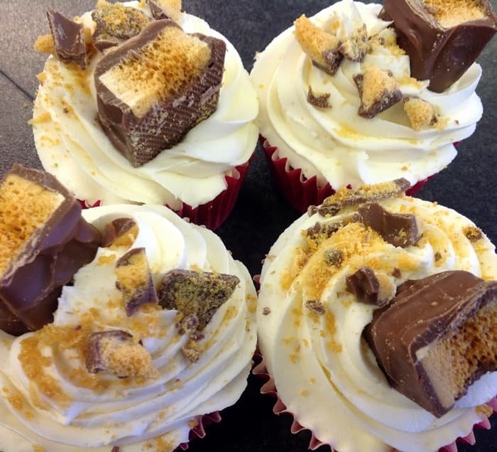 Crunchie Cup Cakes