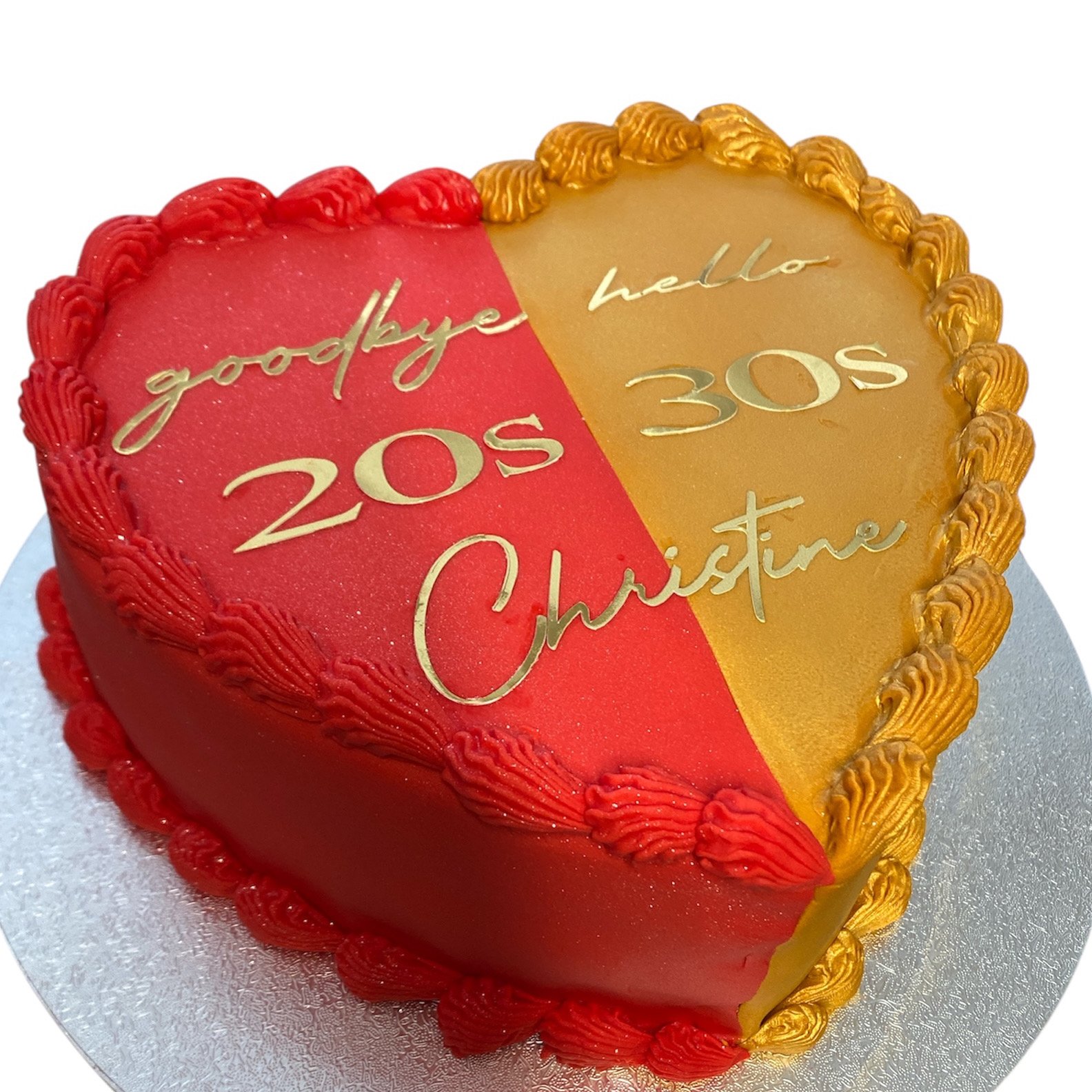 Hello and Goodbye Birthday Cake
