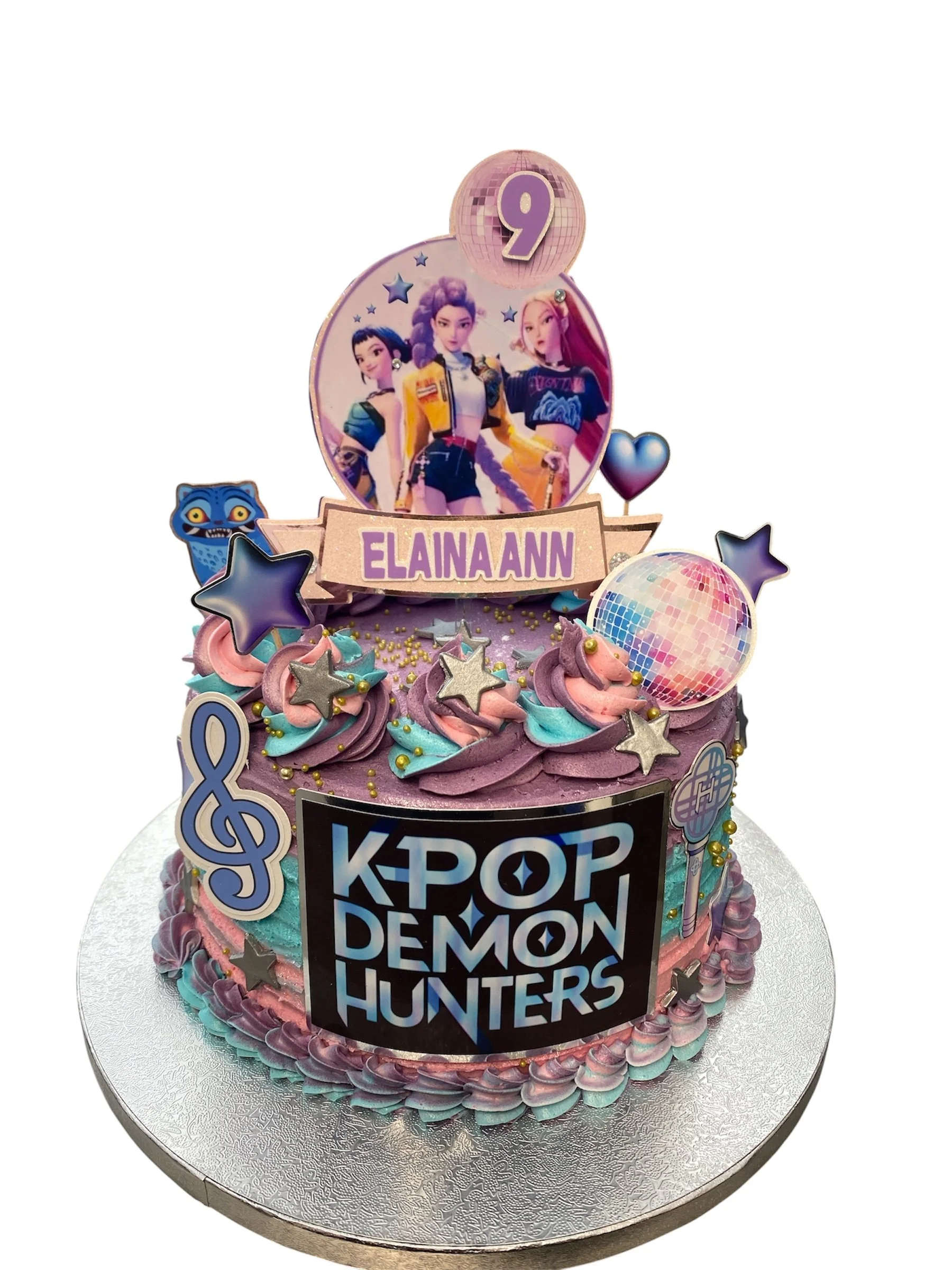 KPop Demon Hunters Huntrix Cake