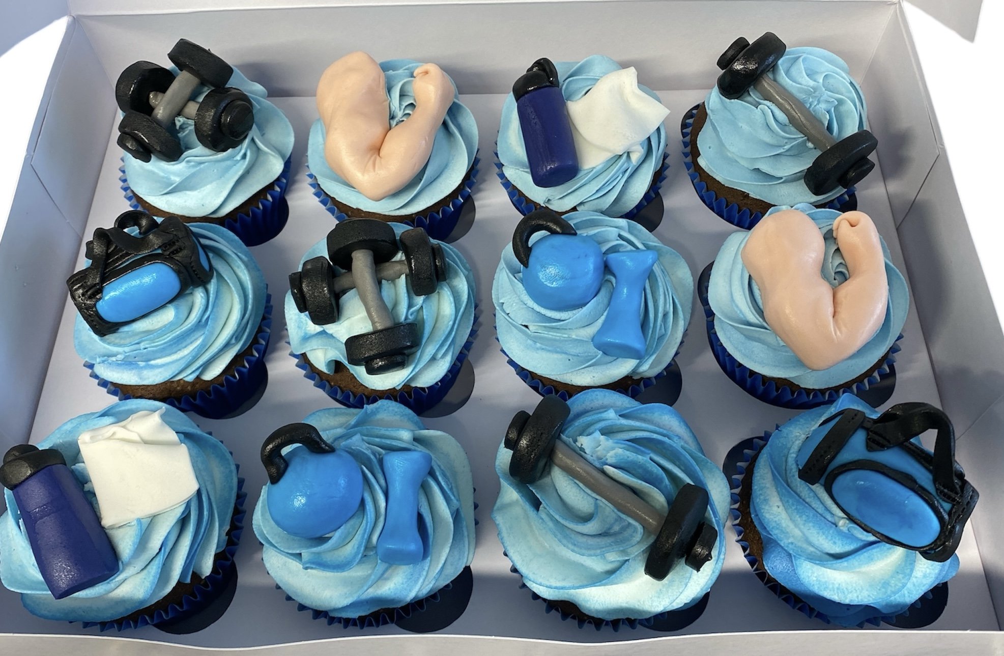 Gym Boy cupcakes