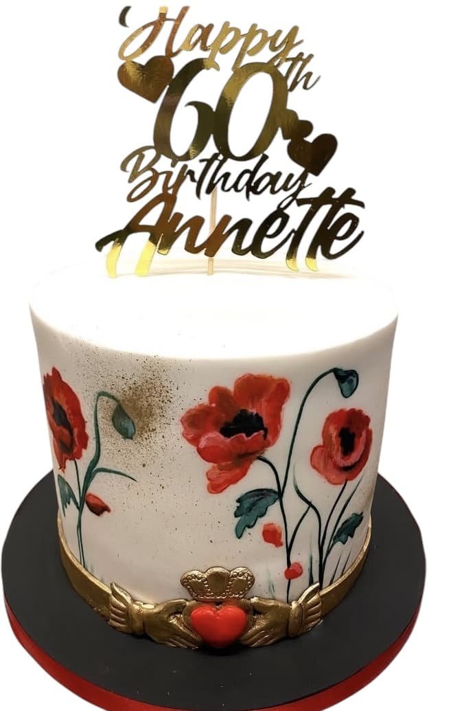 Painted Flowers Cake