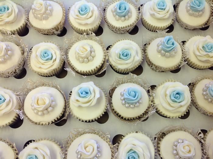 Wedding Rose Cupcakes