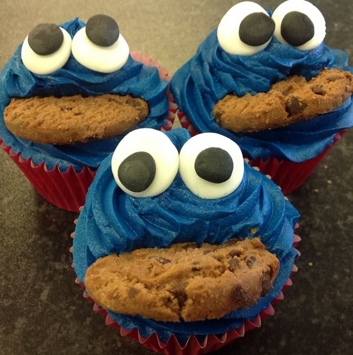 Cookie Monster Cupcakes