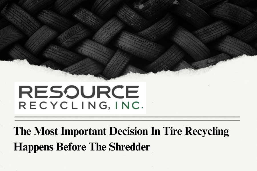 The most important decision in tire recycling happens before the shredder