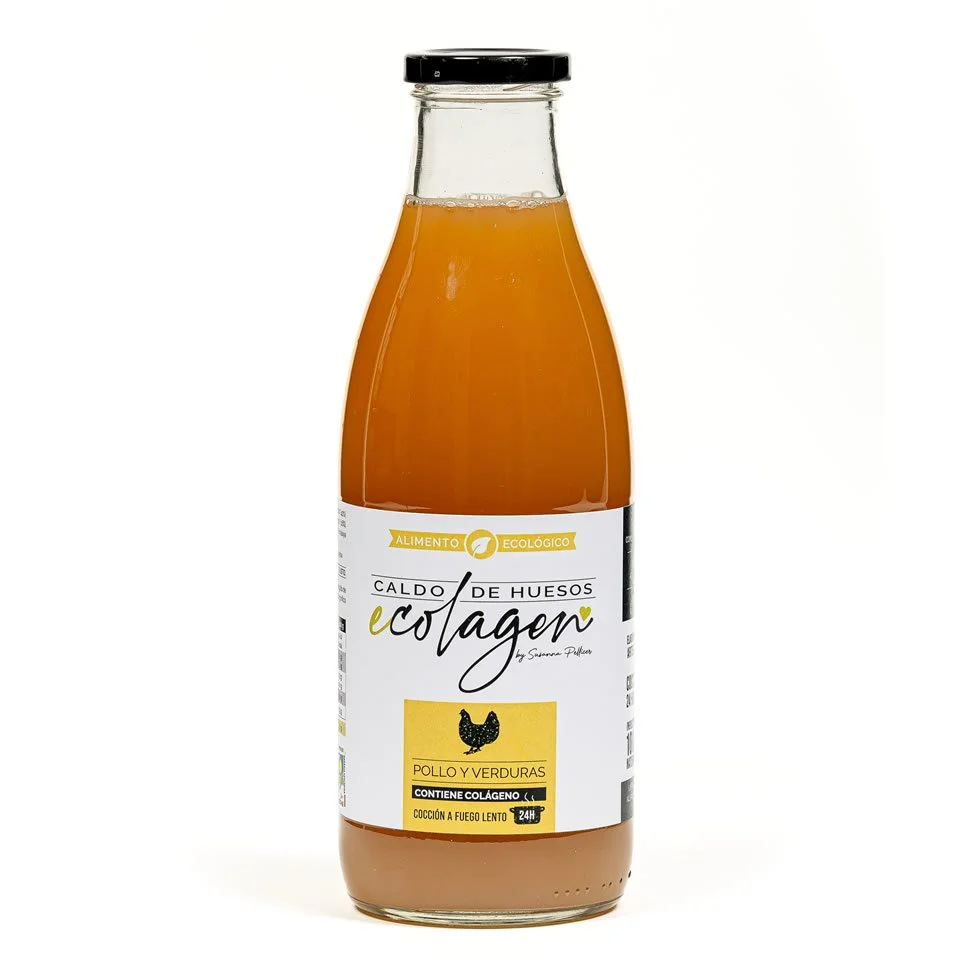 Caldo de Huesos de Pollo Ecológico
