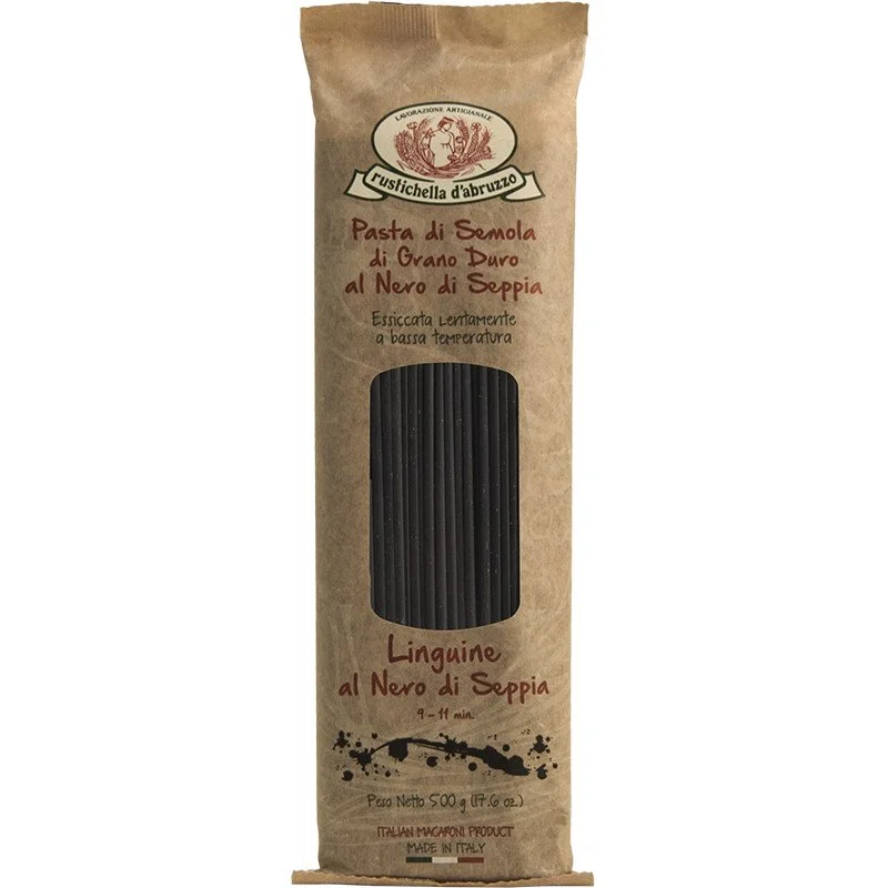 RUSTICHELLA LINGUINE AL NERO DI SEPIA 500G