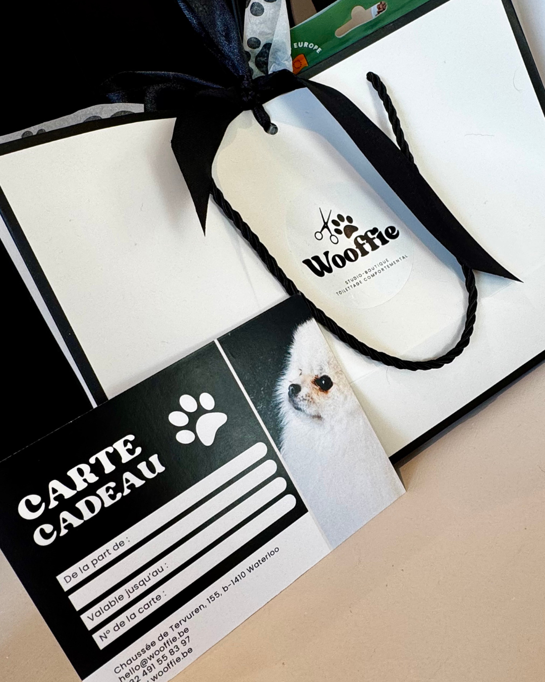 Sacs et cartes cadeaux Wooffie