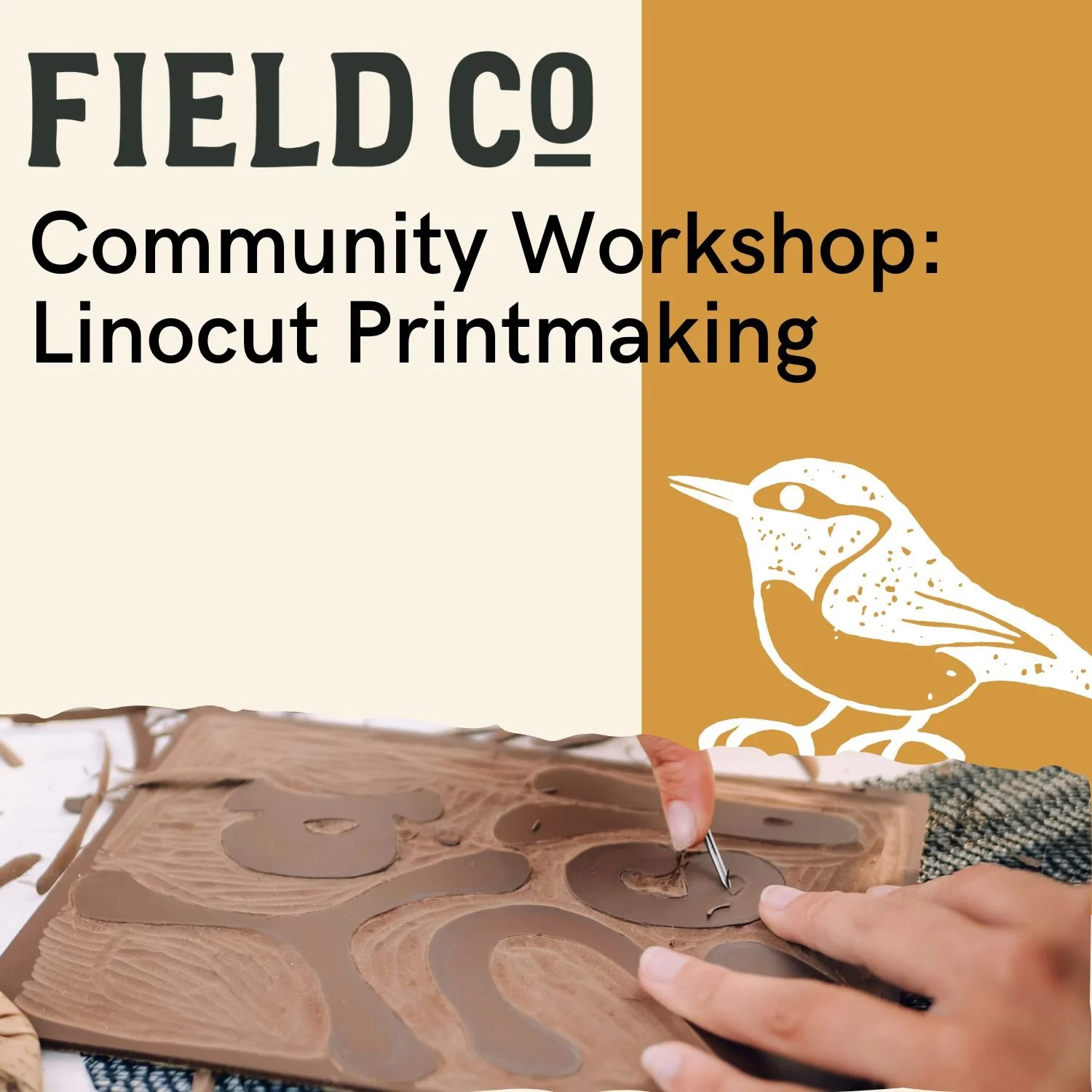 Community Workshop: Linocut Printmaking — Field Co. Creative