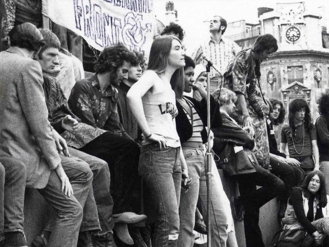 1970 The Gay Liberation Front at Trafalgar Square