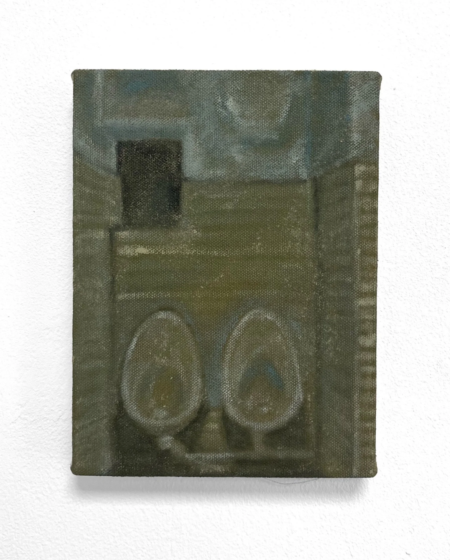 Crossed Swords 1. Oil and Acrylic on Canvas. 17.5 x 13cm
