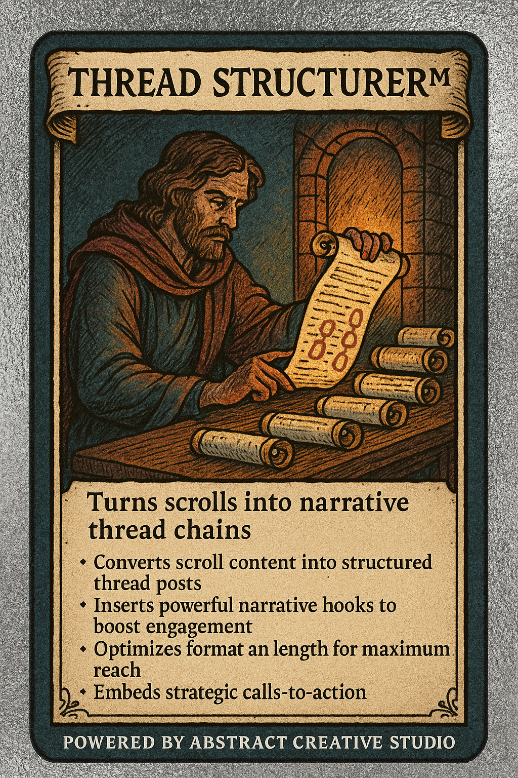 014 Thread Structurer™ | 1-Star (★☆☆☆☆) Silver Utility Scroll