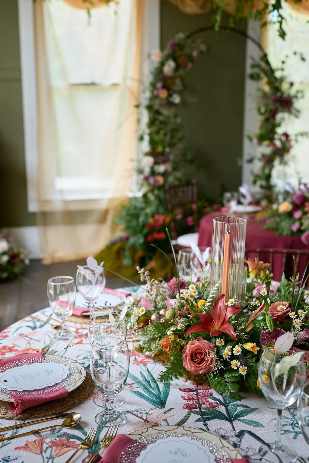 table floral centerpiece