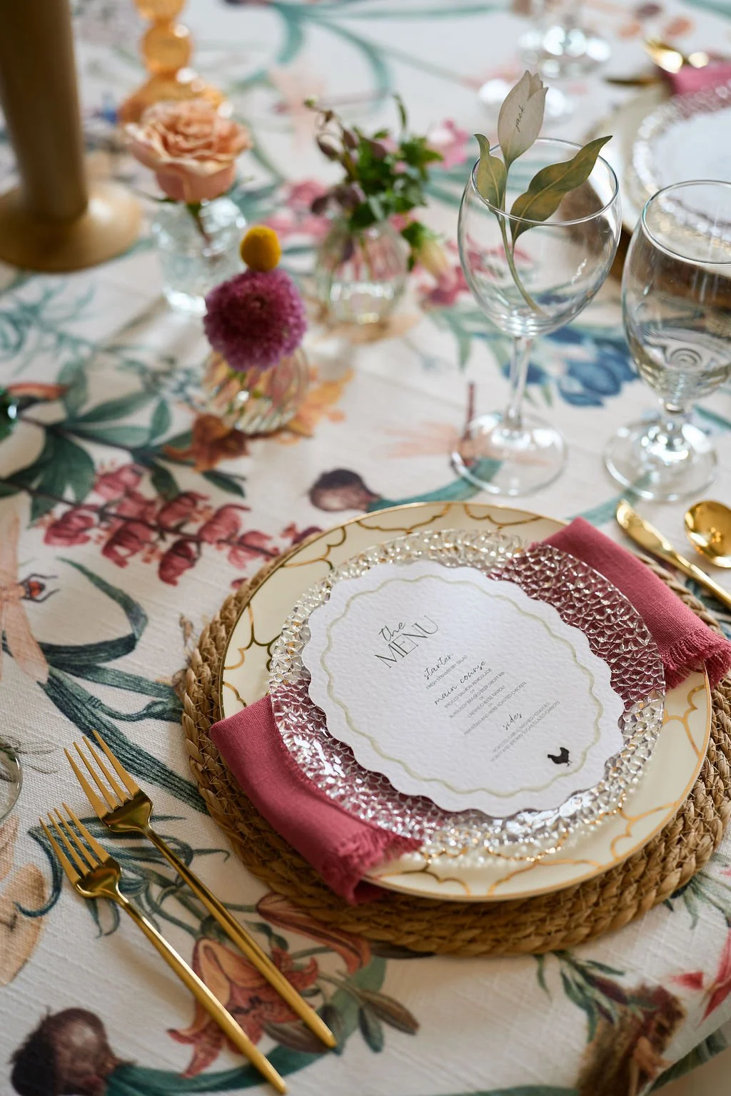 close up of table place setting