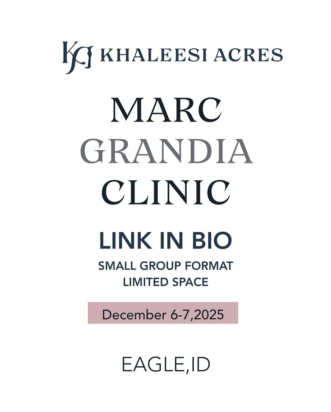 This is going to be a great clinic! Spaces are limited so head to the website or link in the bio and get your entry in! Please DM with questions. 

Auditing is free, so please join us off your horse if that suits you better. 

#equestrians #equestria