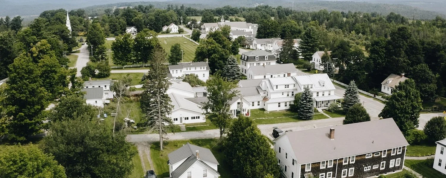 The former Sterling College campus in Craftsbury Common, VT.