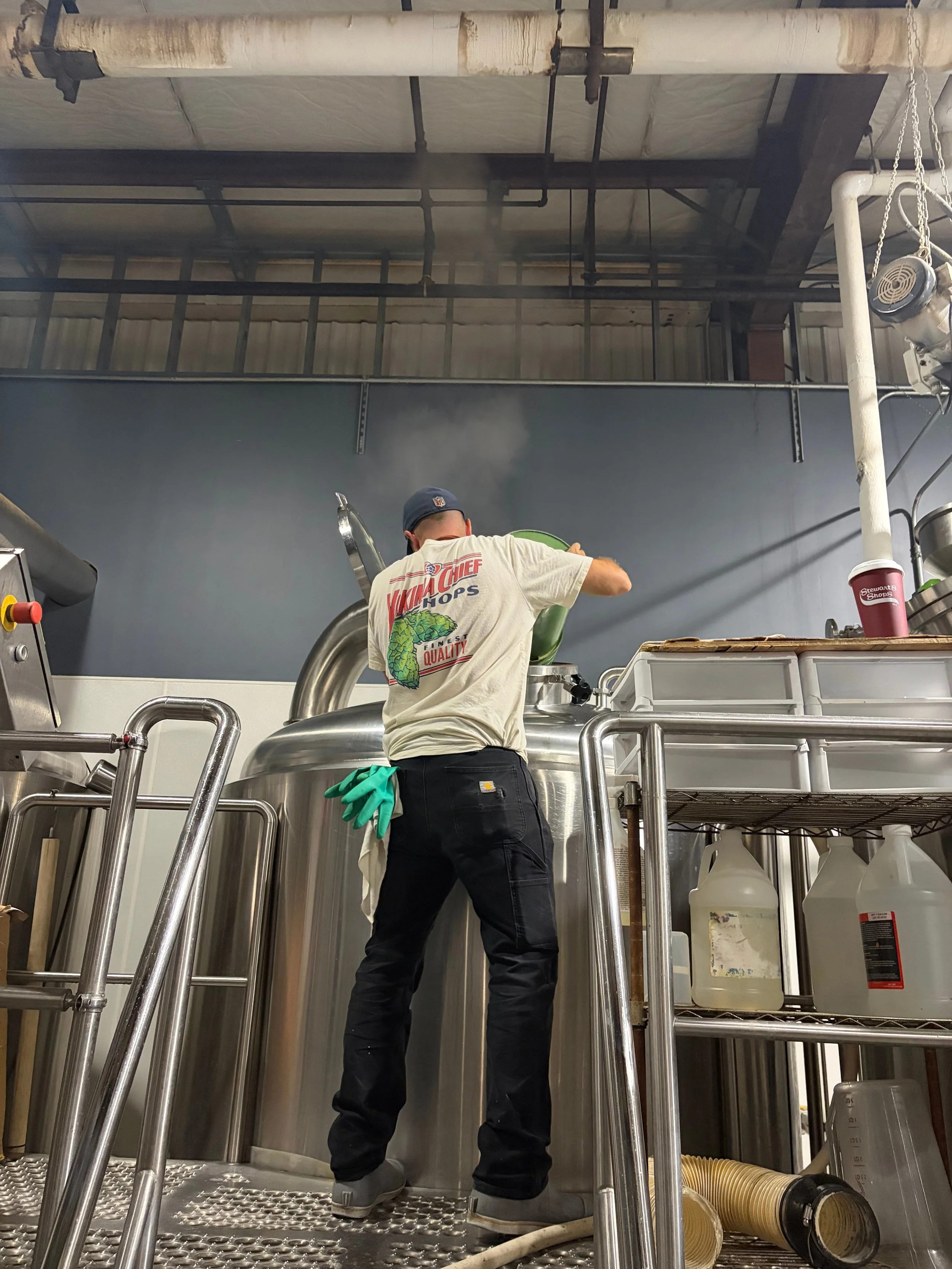 Castle Island Head Brewing working on a recipe