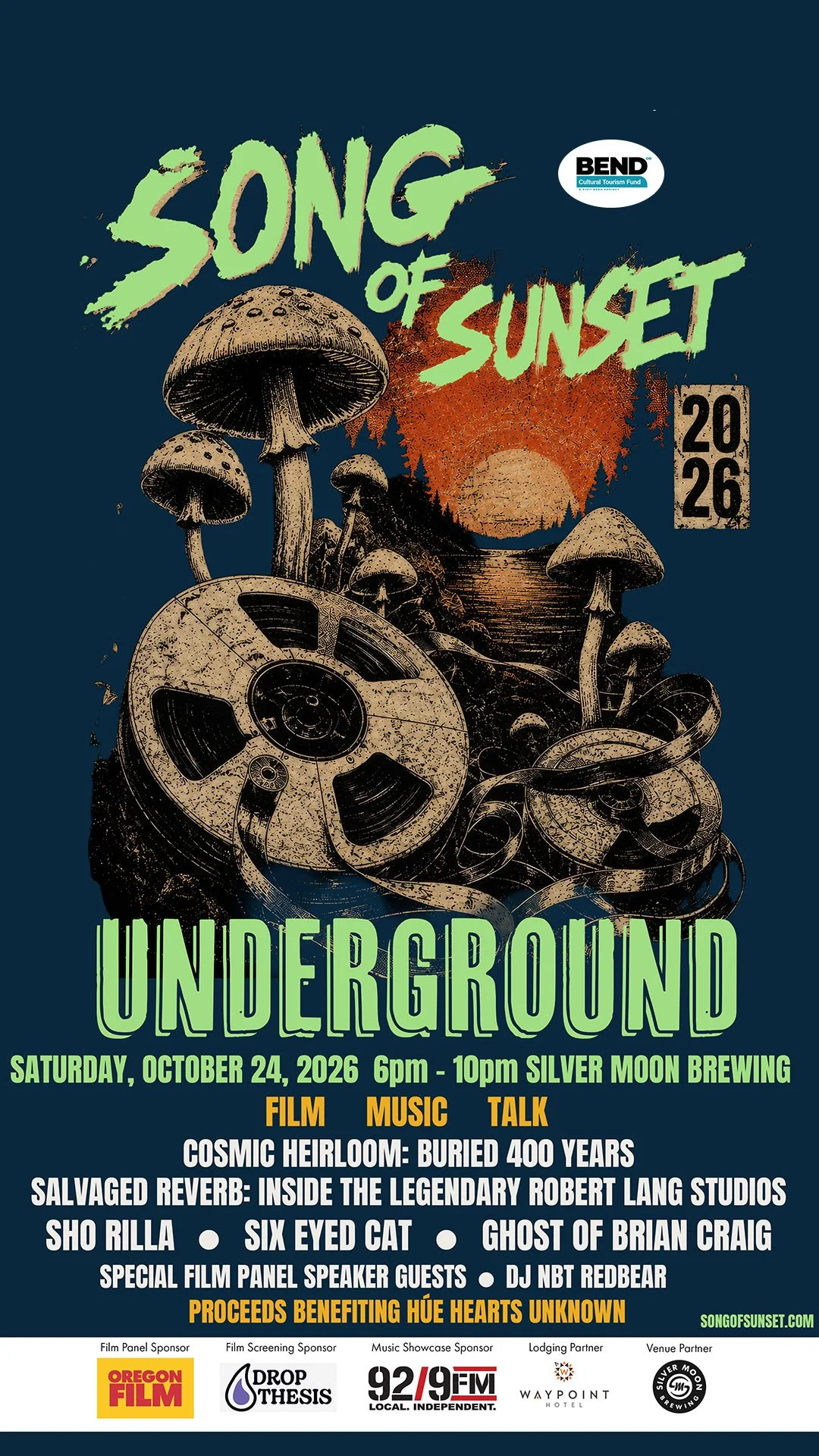 Song of Sunset Announces Musicians and Film Program for Underground
