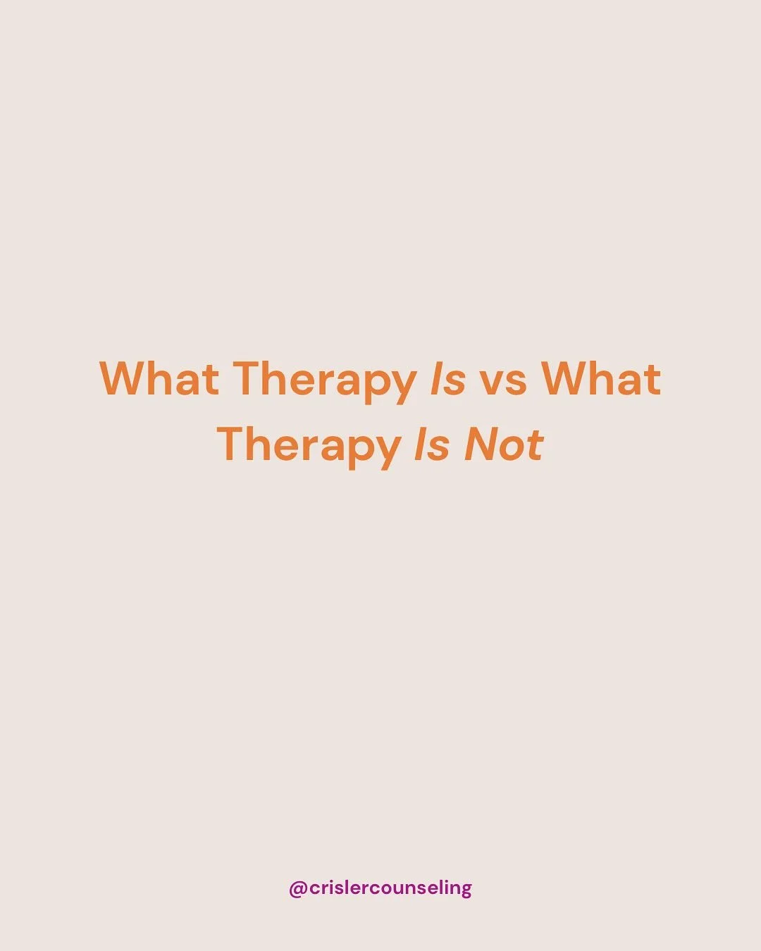 Therapy is not about being &ldquo;fixed&rdquo; &mdash; because you are not broken.

Therapy is about creating space to heal, grow, and reconnect with who you truly are.

In our work together, we&rsquo;ll collaborate to build insight, coping skills, a