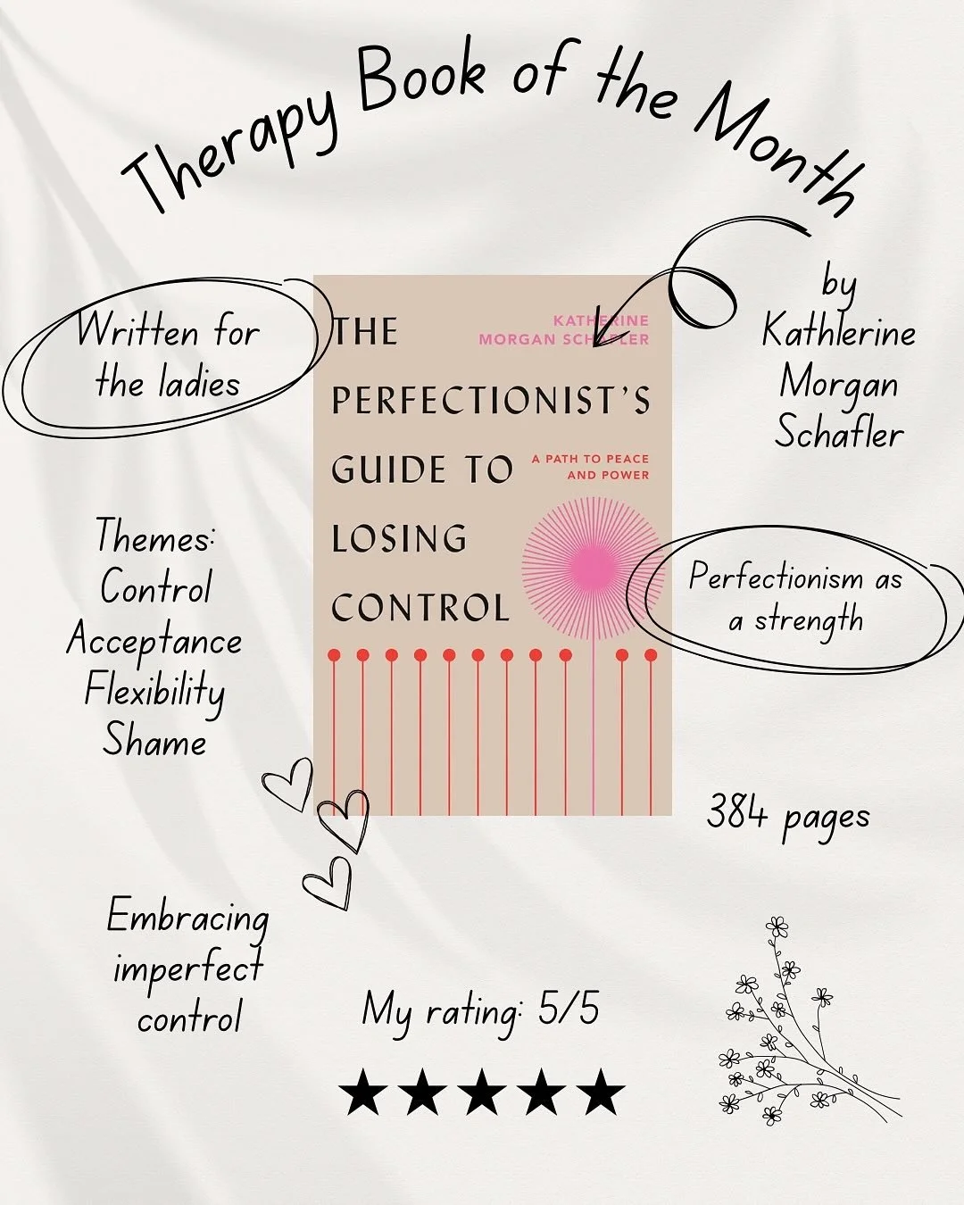 Each month, I will spotlight a book that offers insight, growth, and healing&mdash;whether you&rsquo;re in therapy or just curious about your inner world. This month&rsquo;s pick is all about redefining perfectionism and learning to let go without lo
