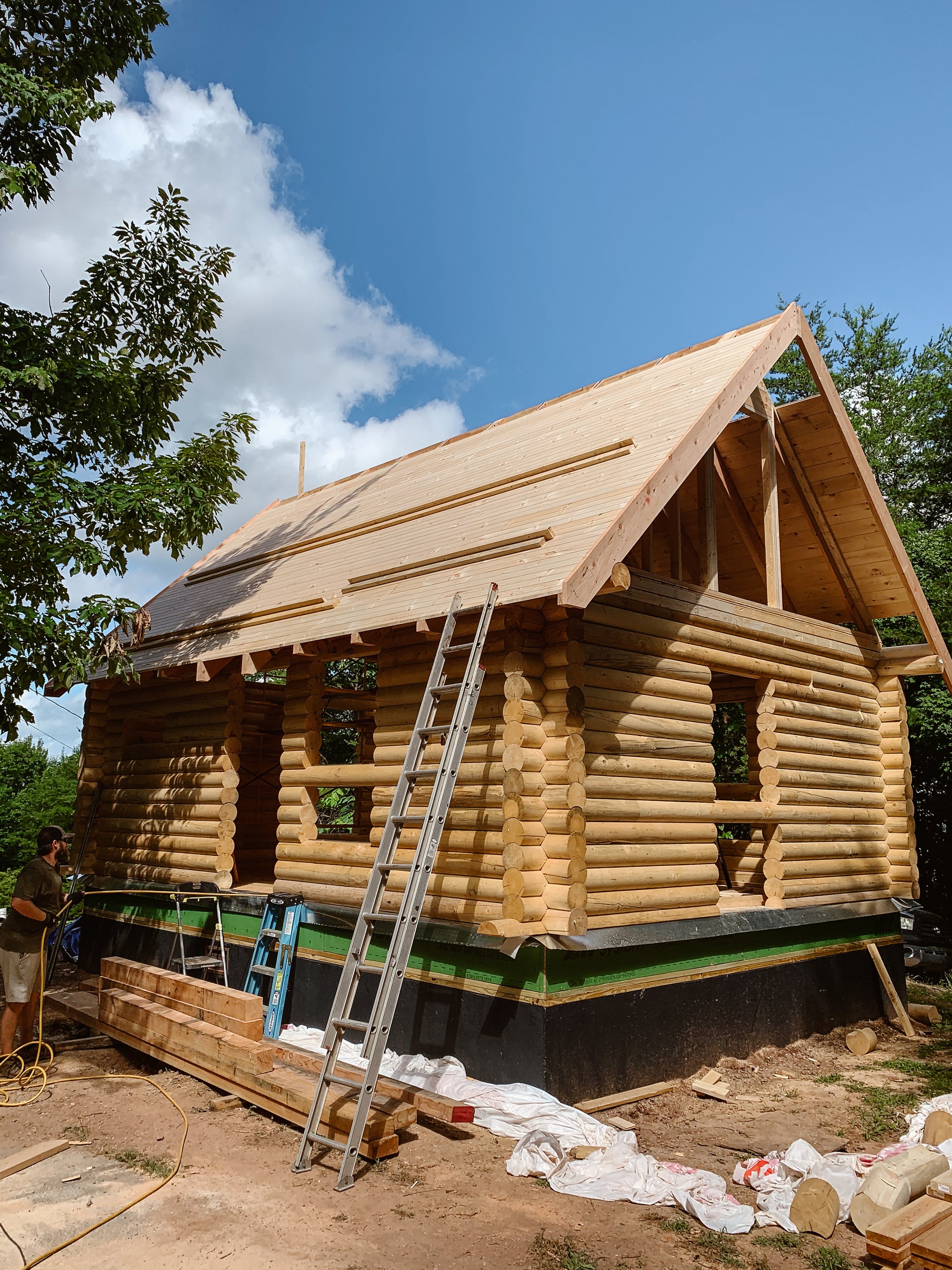 new log home in Bryson city