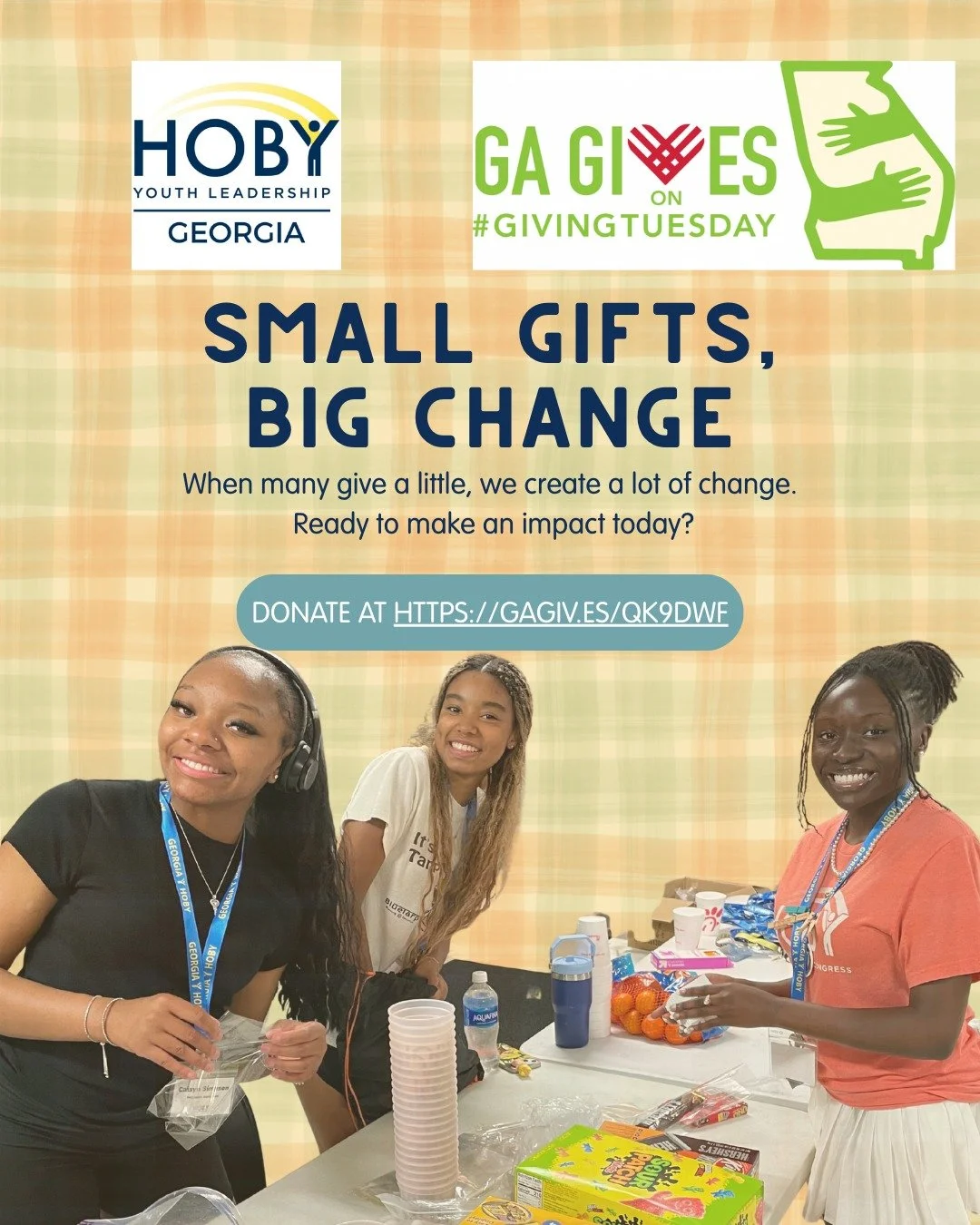 On #GivingTuesday, your donation helps HOBY Georgia continue shaping rising leaders through powerful experiences and meaningful service.
Give a little, change a lot: https://gagiv.es/QK9DWF 💛