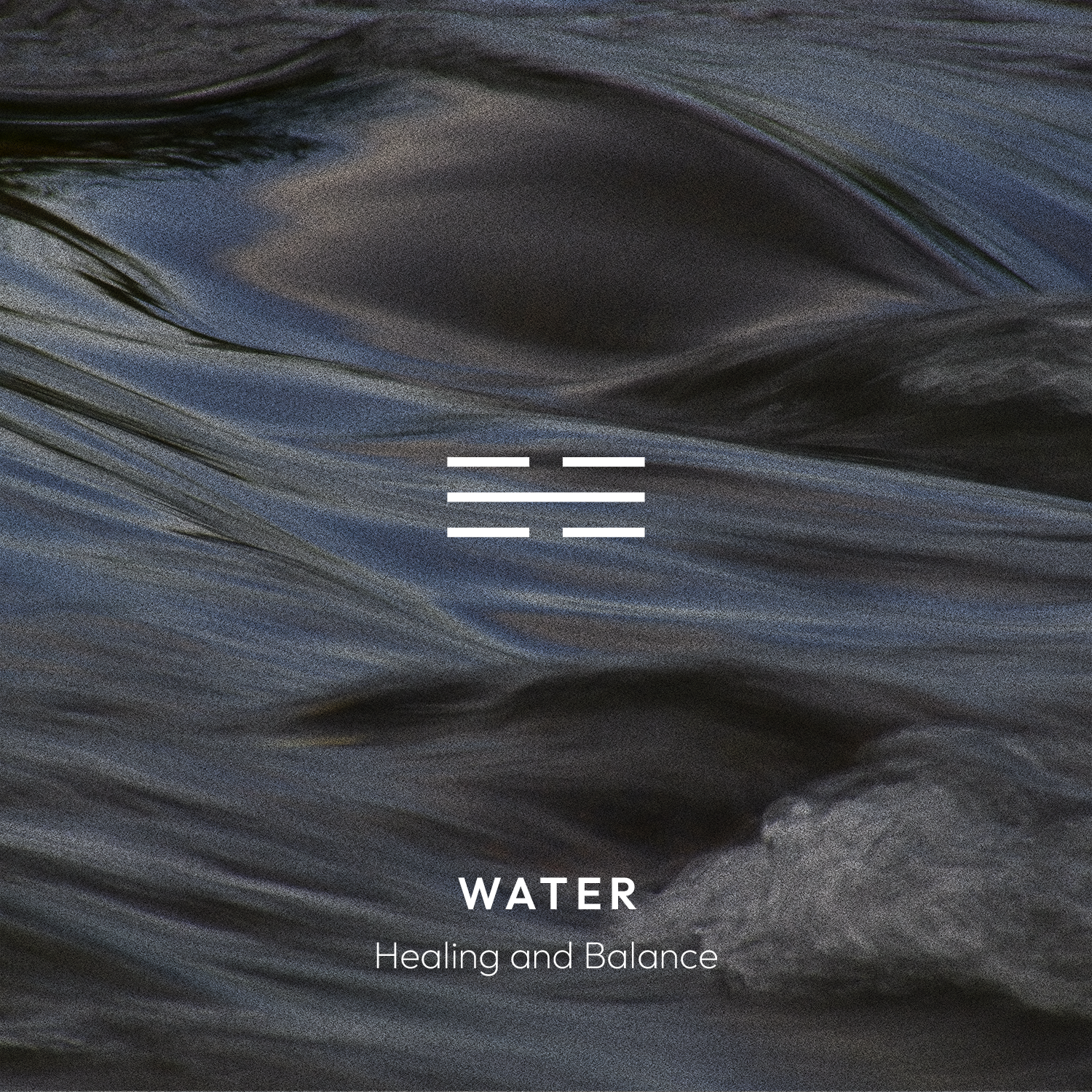 Gam (Water, 坎): clear stream water in motion.