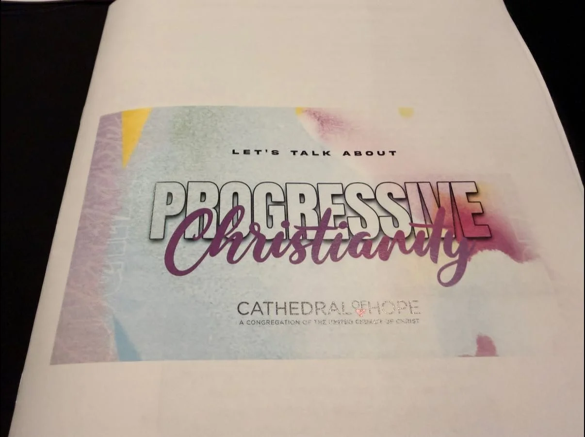 We have started the journey again tonight! Cathedral of Hope is committed to giving people the tools to develop their own personal theology! Proclaiming Christ through faith, hope, and love!