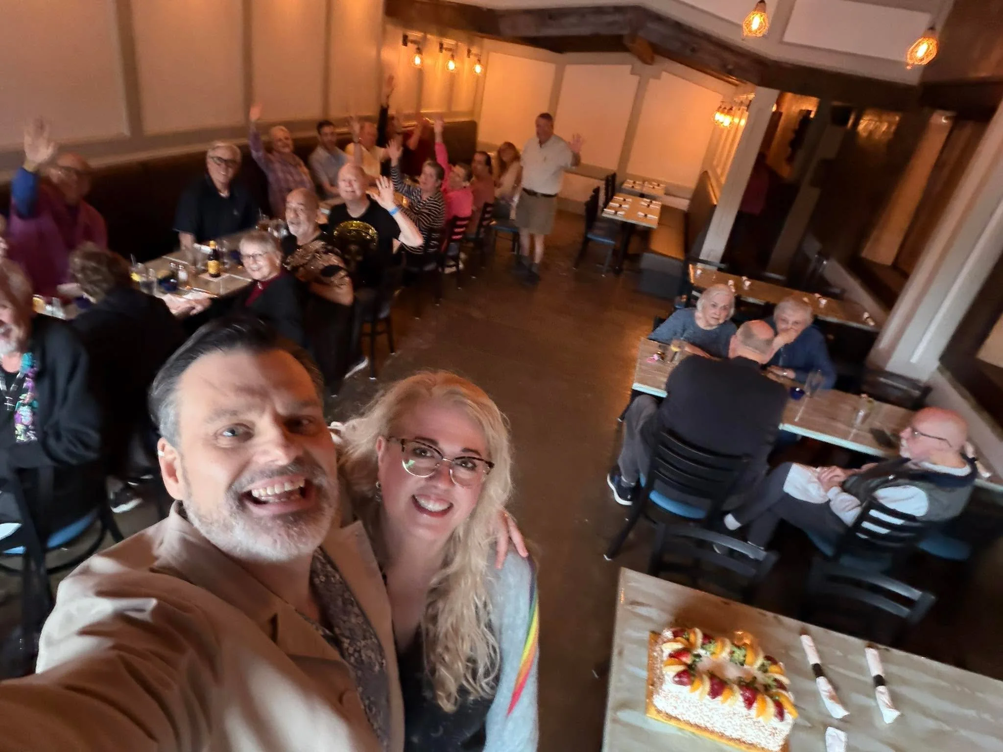 Jim and John were in from Mexico and we all got together to celebrate Jim&rsquo;s birthday!