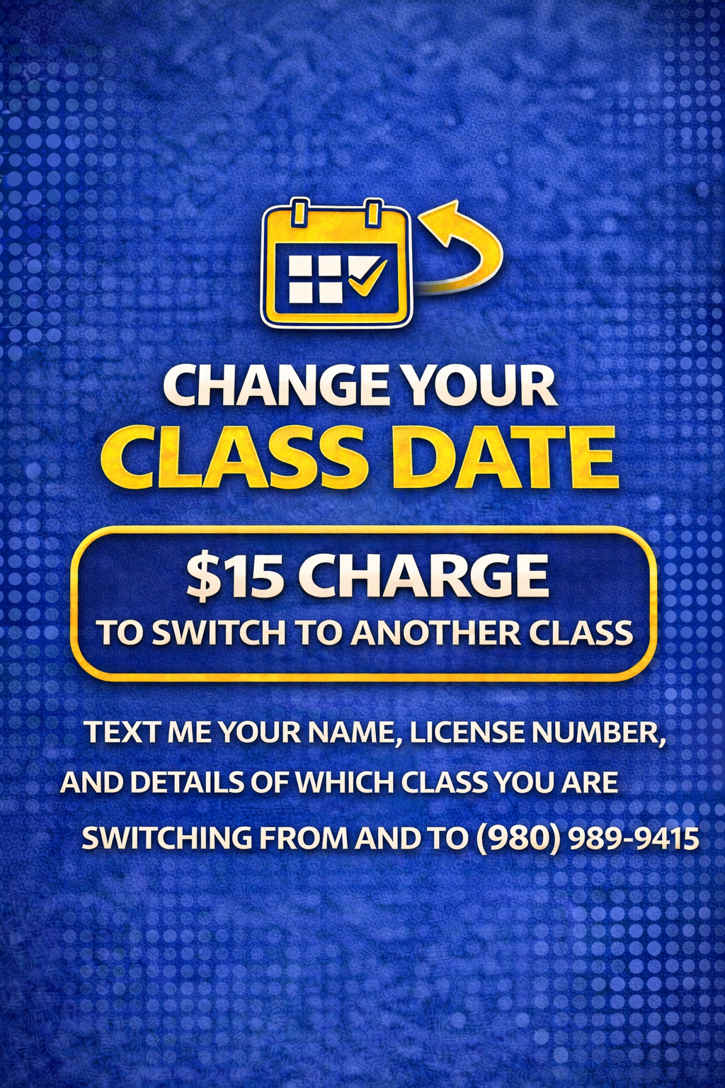 Change Dates for a Class