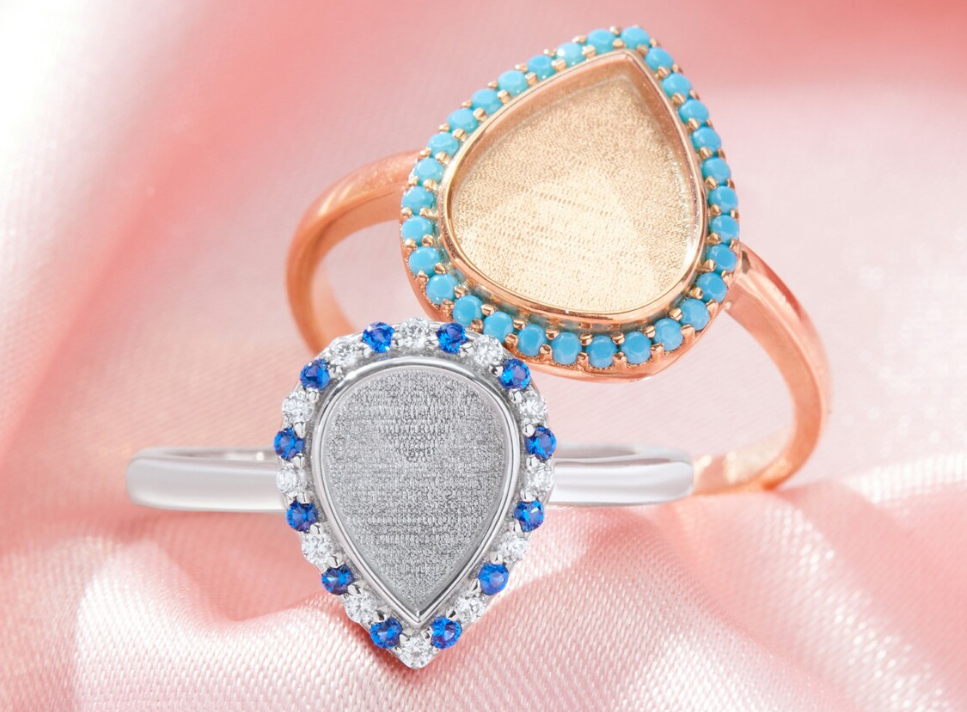 Birthstone Pear Ring