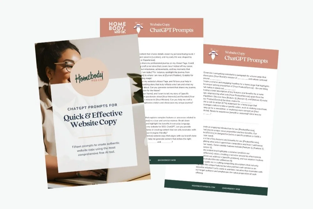 Free Guide: Website Copy Prompts for ChatGPT