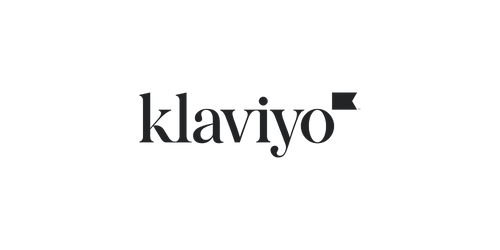 The logo for Klaviyo, a marketing platform, in black text.