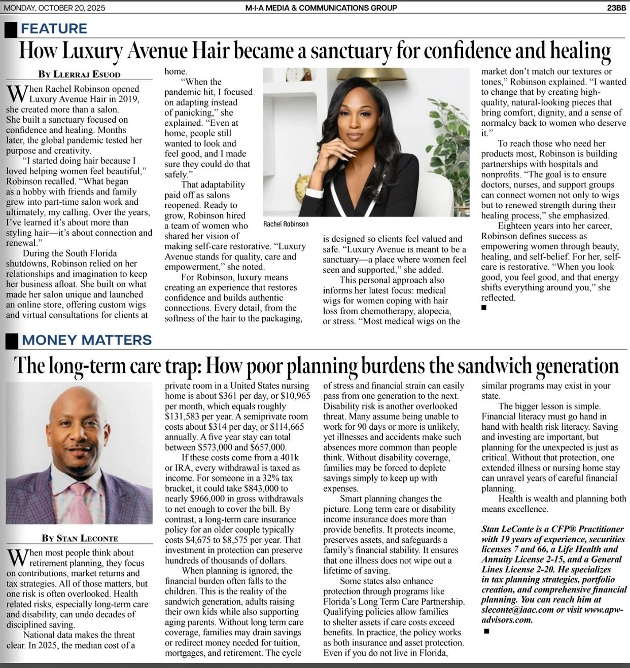 Thank you MIA Magazine for featuring Luxury Avenue. I&rsquo;m truly honored for the opportunity to share my brand and vision with your audience. This is just the beginning. ✨📸 by : @rosemanticimages