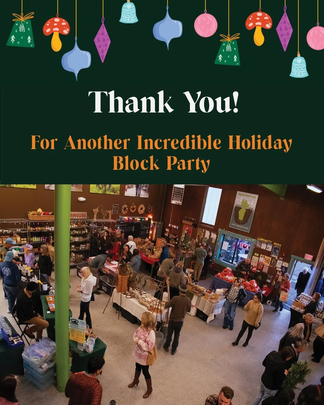 What a night. 💛✨

The Holiday Block Party was a true celebration of everything we love about this community &mdash; and it wouldn&rsquo;t have been possible without the incredible people who showed up and shared their talents, food, music, and heart