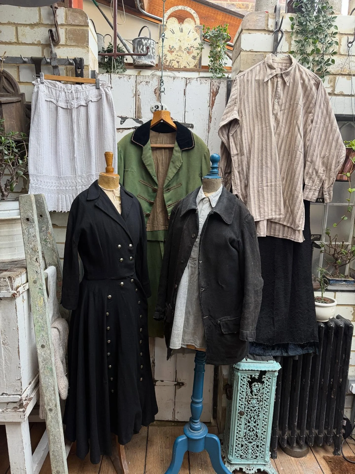 Some warmer clothing coming up soon
-
-
-
#warmclothing #winterclothes #antiquejacket -#militarycoat #crochetskirt #ridingcoat #antiqueridingcoat #antiqueskirt #blackwoolskirt #warmshirt #cottonshirt #stripedshirt #greycottonshirt #antiquefrenchshirt