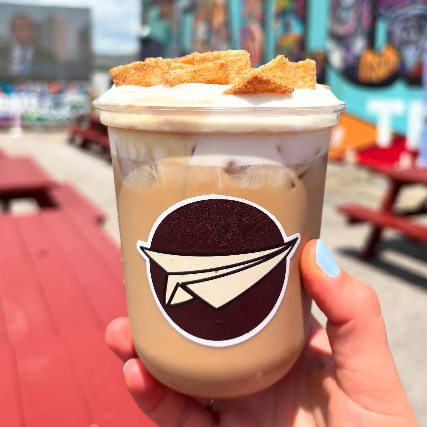 Wednesday calls for a Cinny Toast Brunch Latte 🤎 Swing by at 11am!