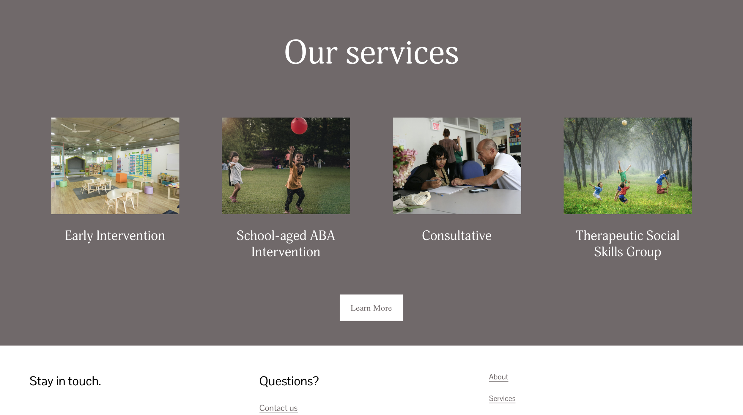 Services Page