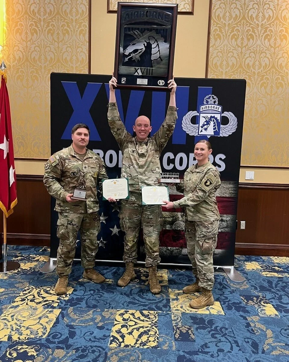 A little overdue on here, but we want to Congratulate SSG Todd  for winning the XVIII Airborne Corps Career Counselor of the Year! 🏆💪

#StrikeH2F #holistichealthandfitness #strike