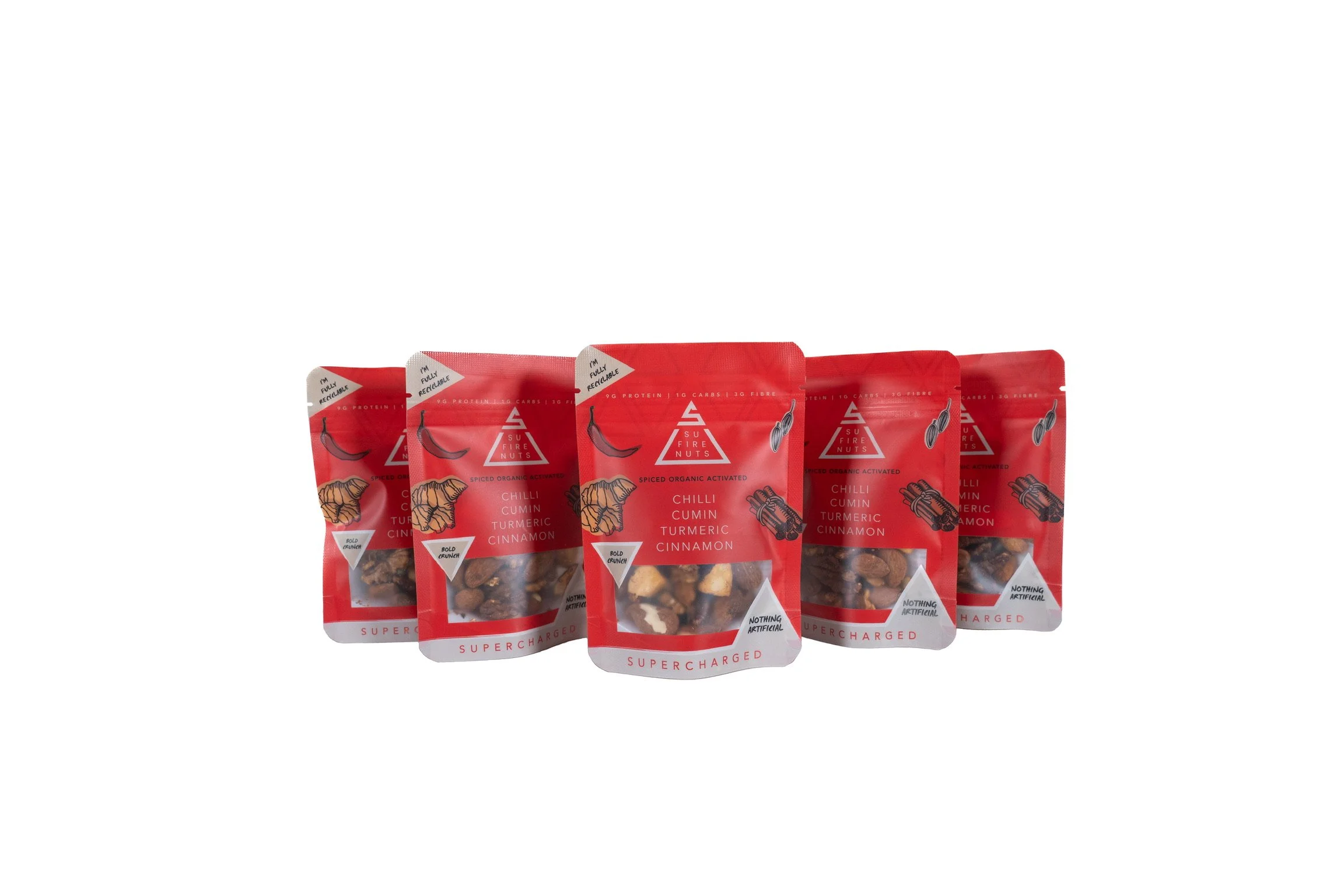 5 x 40g SU FIRE NUTS – Power in Your Pocket
