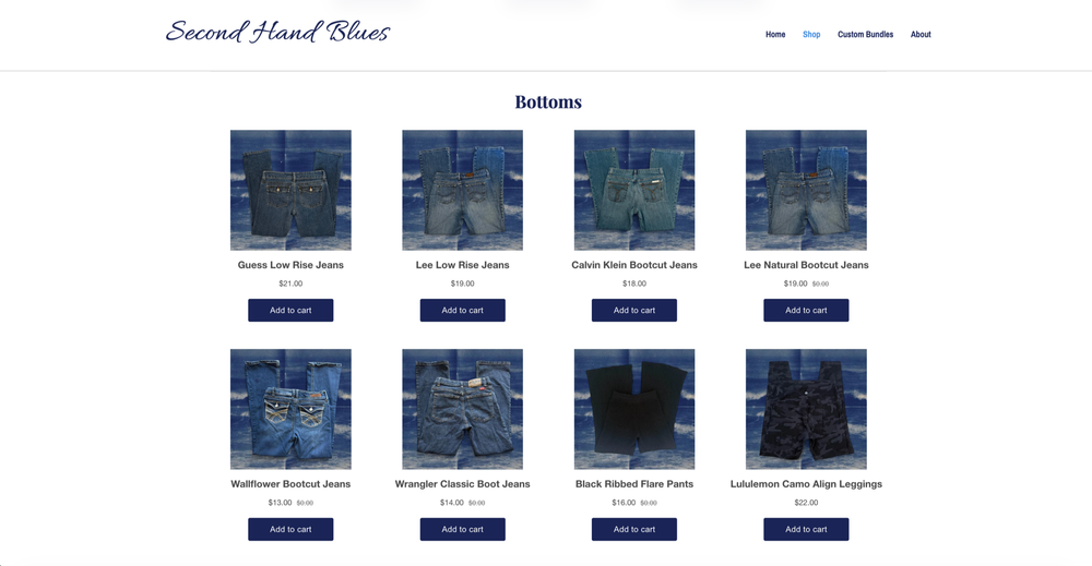 Style bundles screen