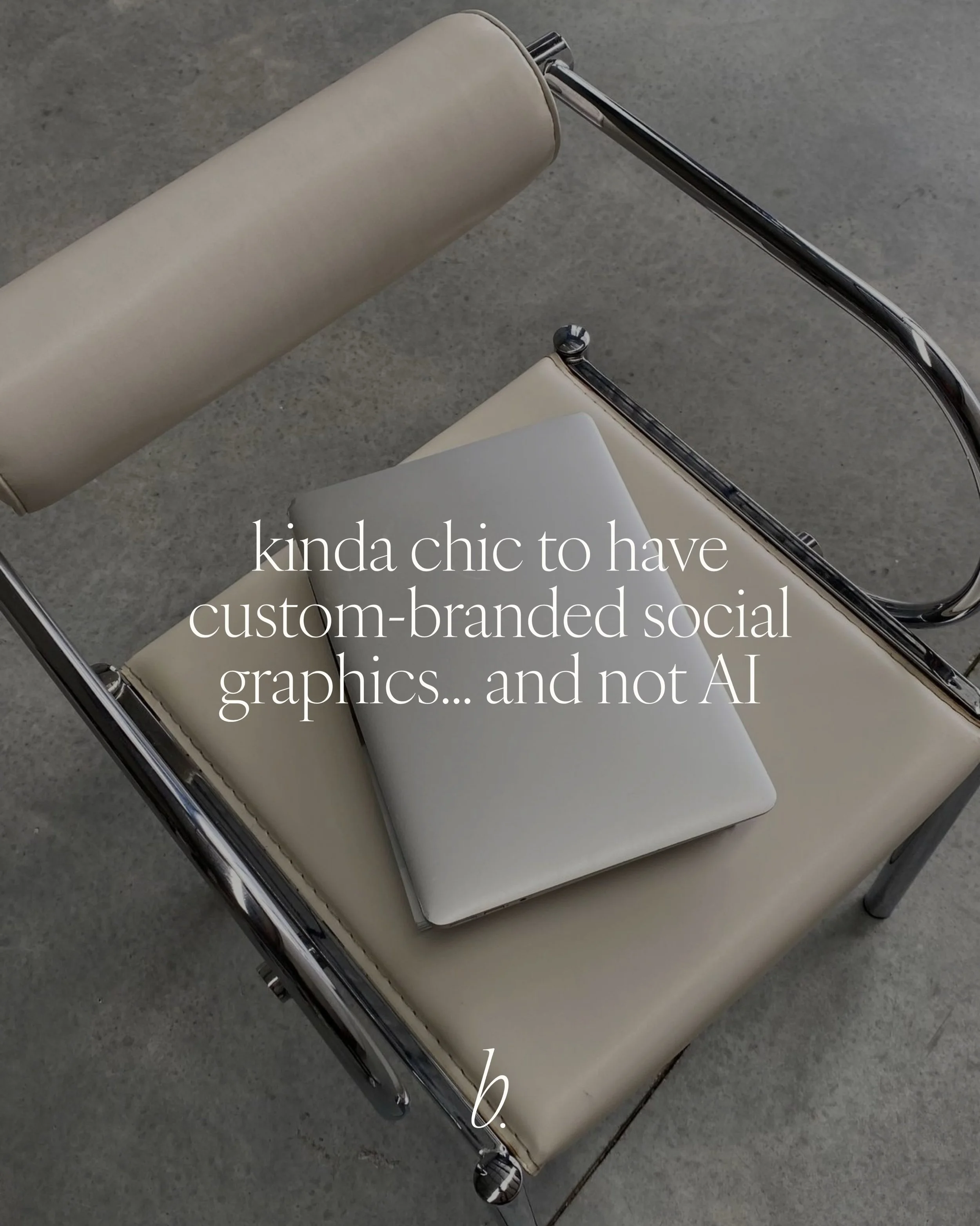 Kinda chic to hire @thebcreative.co to run your socials 😉

#socialmediamarketing #customdesign #luxurybrands #aidesign #custombranding
