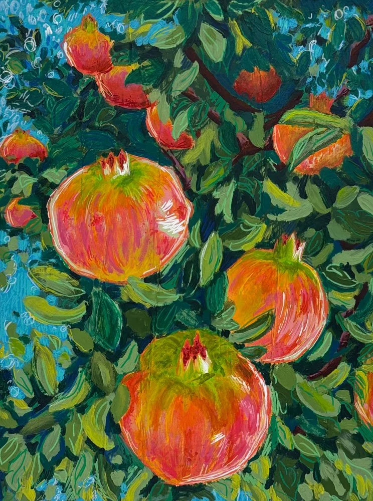 Pomagrantes In Bloom