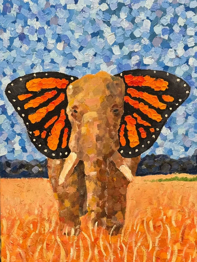 Palette-Knife Elephant