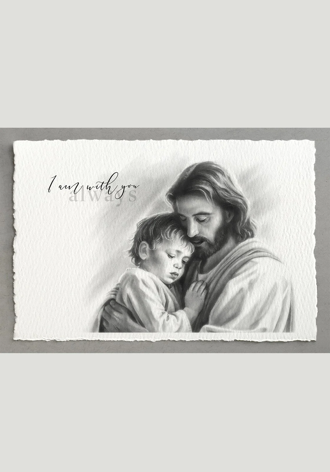 "I am with You Always" Boy with Jesus Art Print 727